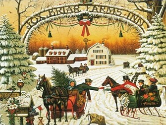 Old Fashioned Christmas Wallpaper