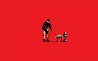 Banksy Solid Simplistic Simple Wallpaper