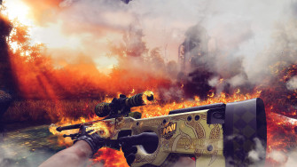 Fire Dragon Counter Strike Wallpaper