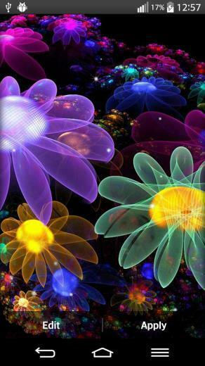 Glowing Flowers Live Wallpaper Android Apps On Google Play