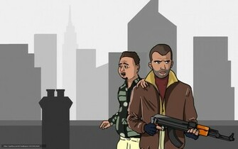 Wallpaper Niko Bellic Roman Kalash Desktop