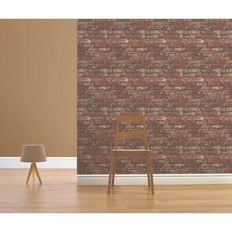 Wilko Rustic Brick Wallpaper Decorating Decor