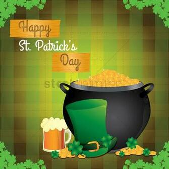 Happy St Patrick S Day Wallpaper Vector Image