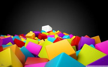 Colorful Cubes Ultra HD Desktop Background Wallpaper For 4k UHD Tv