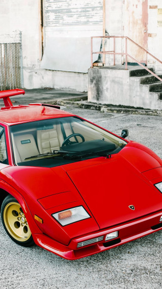 Wallpaper Lamborghini Countach Lp5000 S Red
