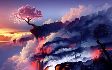 Cherry Blossom Wallpaper Lava