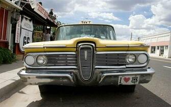 Route Cab America Vintage Taxi Highway Arizona Retro Road