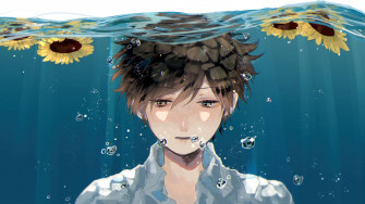 Anime Boy Underwater 4k Wallpaper iPhone HD Phone 5720i