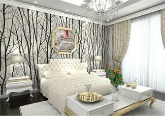 Aliexpress Buy Birch Tree Branches Embossed Wallpaper Dine Room