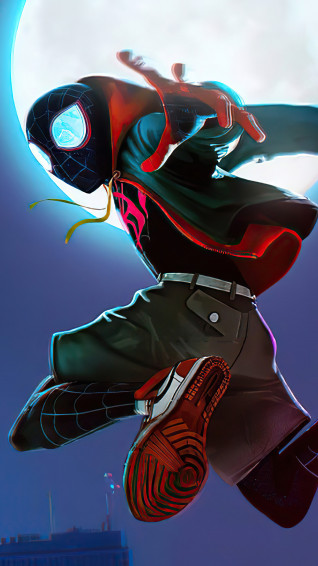 Miles Morales Spider Man Into The Verse 4k Wallpaper