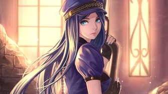 Officer Caitlyn Fan Art League Of Legends Wallpaper