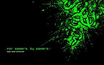 Wallpaper Box Razer Black Green Logo HD