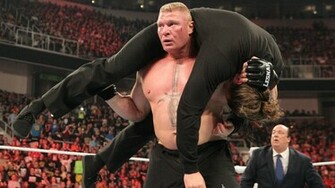 Wwe World Heavyweight Champion Seth Rollins Vs Brock Lesnar Never