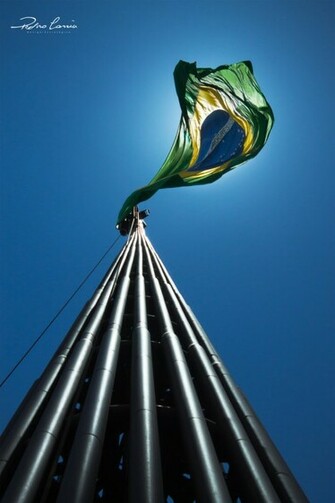 Mastro Da Bandeira Do Brasil Nacional By Flainbow On