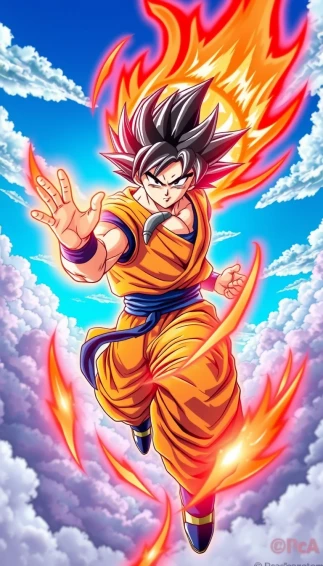 Goku Kaioken Mobile Wallpaper