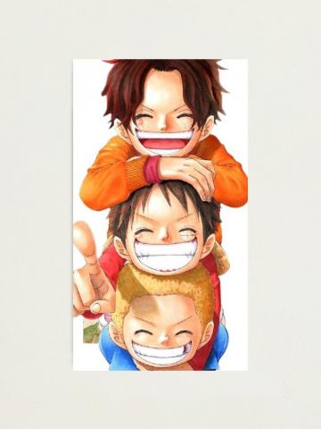 Luffy X Ace Sabo One Piece Photographic Print By Ibrahim13015