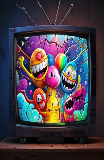 Cracked Tv Screen Prank Wallpaper