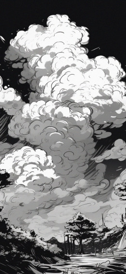 Clouds Black White Wallpaper Cool iPhone