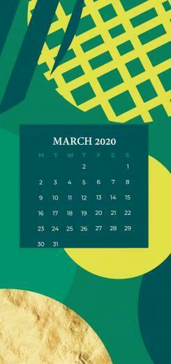 iPhone March Calendar Wallpaper