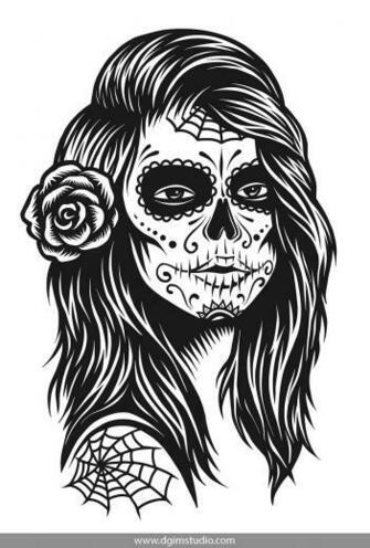 Tattoo Bundle Skull Illustration Skulls Drawing Black And