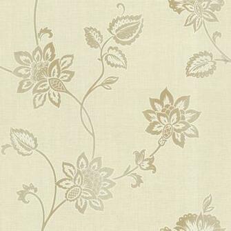 Gemini Beige Jacobean Trail Wallpaper Contemporary By