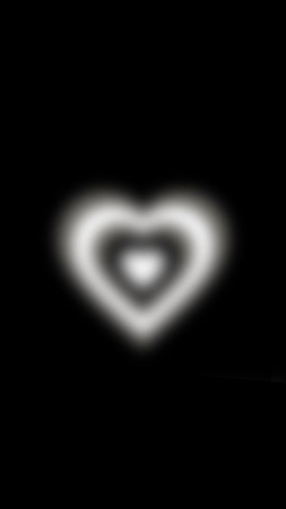 Heart Aura Lockscreen Cute Black Wallpaper Dark