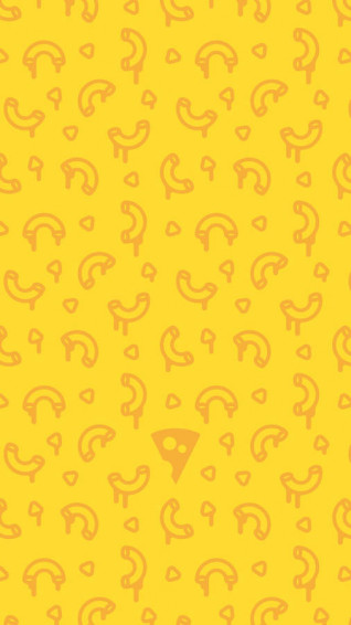 Yellow Mac And Cheese Illustration Wallpaper