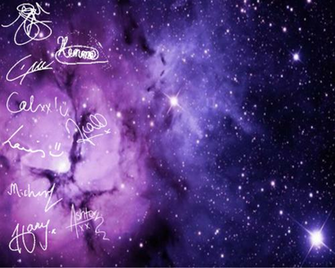 5sos Logo Galaxy 1d Background