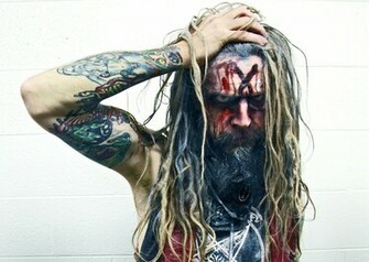 Metal Heavy White Zombie Rob Wallpaper Background