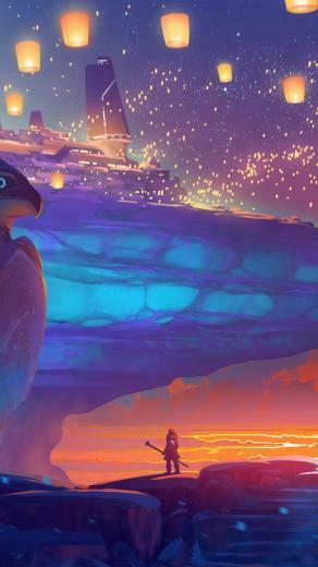 Duelyst Frostfire Festival Wallpaper Fantasy Concept