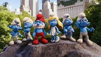 Parede Smurfs Papel De Wallpaper