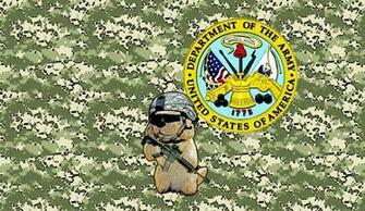 Army Puppy Wallpaper Desktop Background