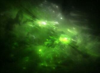 Green Space Nebula Texture By Bull53y3