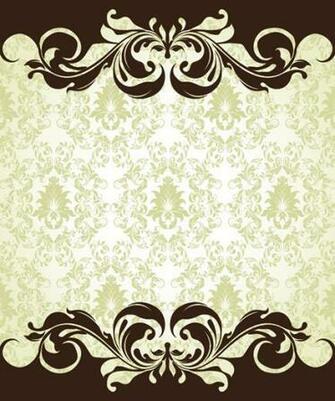 Vintage Floral Vector Background Art Name Ornate