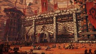 World Of Warcraft Horde Orgrimmar Wall Wallpaper Background 4k