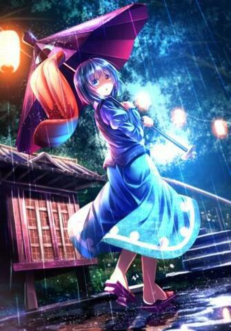 Anime Heterochromia Odd Eyes Blue Red Tatara Kogasa Touhou