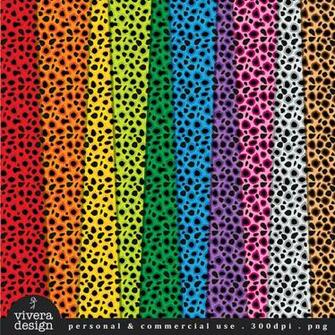 Colorful Cheetah Background Pack