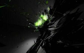 Black And Neon Green Wallpaper By Theonlydragonfox