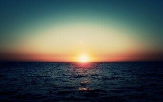 Sea Waves Sunset Mac Wallpaper