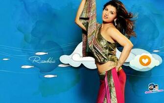 Telugu Actress Rambha Desktop Wallpaper Santa Banta