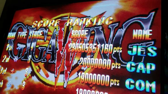 Giga Wing Gigawing Arcade Emulated M A E High Score By Jes
