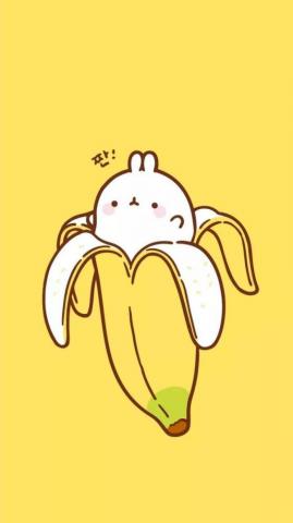 Banana Kawaii Wallpaper Top Background