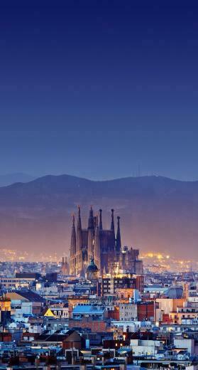 Barcelona Spain At Night Wallpaper iPhonewallpaper