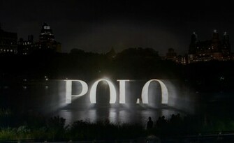 Ralph Lauren Polo S 4d Holographic Wall Of Water Lights Up Central