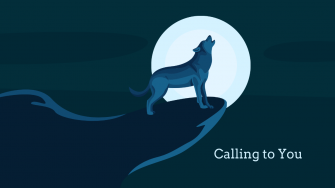 Blue Wolf Wallpaper