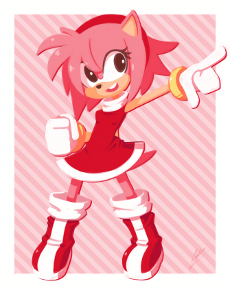 Amy Rose Modern By Balitix Dc6nke6 Wallpaper