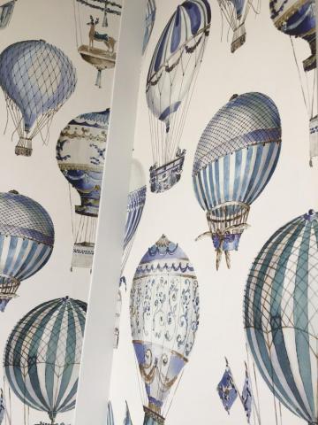 Hot Air Balloon Wallpaper Bathroom Paris