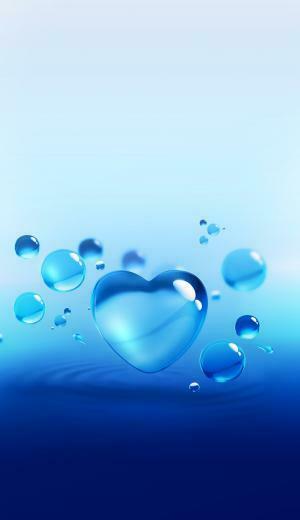 Phone Wallpaper Water Art Beats Rainbows Heart Funds Beads