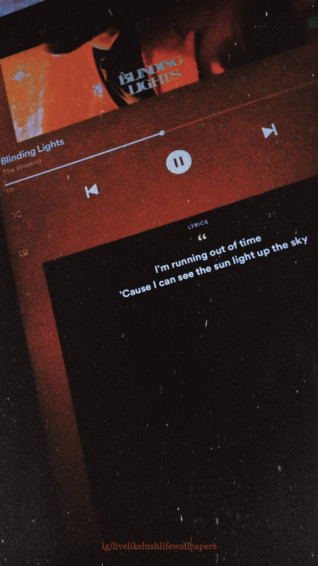 The Weeknd Blinding Lights Aesthetic Wallpaper By