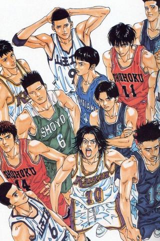 Slam Dunk iPhone Wallpaper Olahraga Animasi Desain